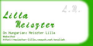 lilla meiszter business card